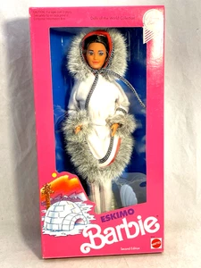 Barbie Dolls Of The World Eskimo Barbie Mattel 1990 NRFB - Bild 1 von 9