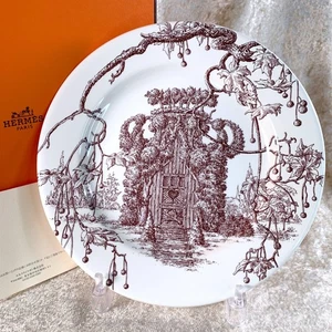 Plato de Postre Hermes Paris LES MAISONS ENCHANTEES Nº5 Vajilla 22 cm con Caja - Imagen 1 de 14