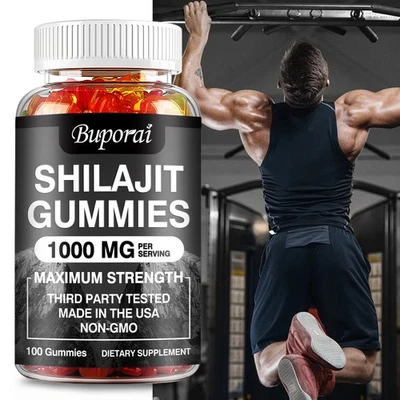BUPORAI Shilajit Gummibärchen – Unterstützung Von Gehirn, Kognitiver Funktion, Ausdauer