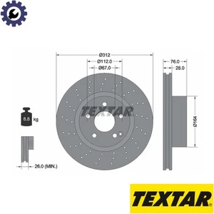 2x BRAKE DISC 92099305 FOR MERCEDES-BENZ S-CLASS M 112.972 3.7L M 112.922 2.8L - Picture 1 of 6
