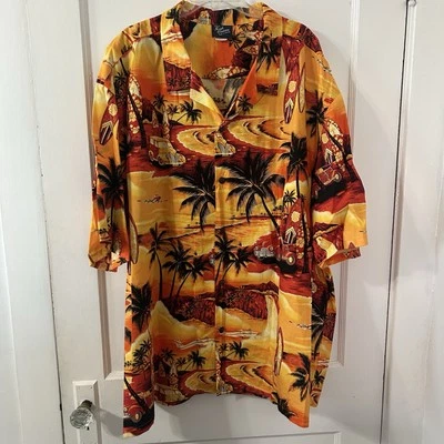 Camisa De Colección Para Hombre Royal Hawaiian Creations Talla 5XL Manga Abotonada Algodón Hawaii Foto 1 de 4