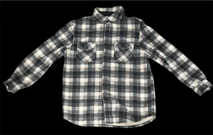 Freedom Foundry Shacket Herren Large kariert Sherpa gefüttert Flanell Hemd Jacke - Bild 1 von 9