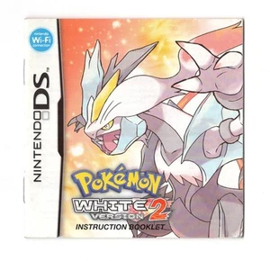 Pokemon Blanco Versión 2 Nintendo DS Manual Instrucciones Folleto Repuesto - Imagen 1 de 2
