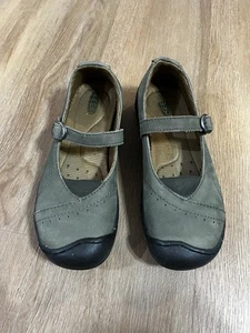 Keen Mary Jane olivgrüne bequeme Lederschuhe Damengröße US 8 - Bild 1 von 8