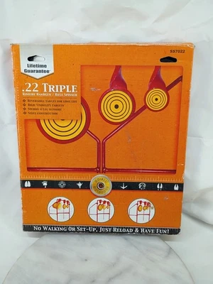 Shooting Resetting Target Metal Stand Rifle Pistol Gong Handgun Heavy Duty Steel - Image 1 of 4