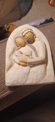 Willow Tree Holy Family Plaque “A Child Is Born” Artist Susan Lordi For Demdaco - Image 1 of 4