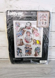Kit de punto de cruz contado de muestras victorianas Janlynn vintage #125-146 - Imagen 1 de 5