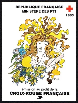 B04 FRANCE 1983 Red cross booklet with content MNH - Image 1 of 2