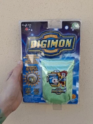 DIGIMON Blister Con Biglia + Sacchetto Porta Biglie Vintage 2000 Toy Biz Nuovo - Immagine 1 di 2