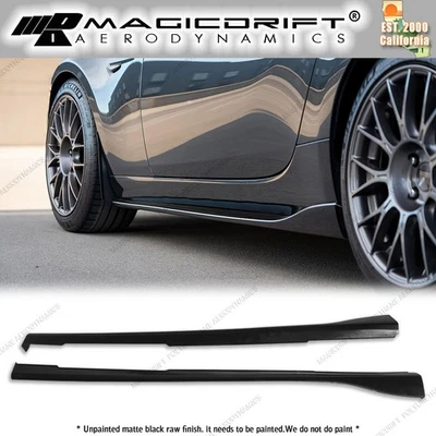 Fits 16-25 Mazda Miata MX5 JDM MS Style Side Skirts Rocker Panel Extension Pair - Image 1 of 4