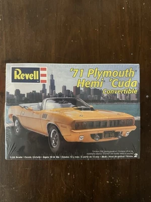 Revell  ‘71 Plymouth Hemi Cuda Convertible Model Kit NEW SEALEDStreet Burner(EX) - Image 1 of 4