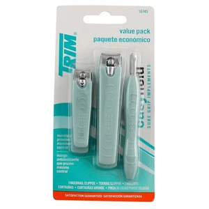 Trim Value Pack Fingernail & Toenail Clippers and Tweezers, 3 Ct - Picture 1 of 2