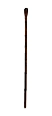 Antique Hand Carved Asain Folk Art Walking Stick Cane 3 Women Figures 35.5" - Image 1 of 4
