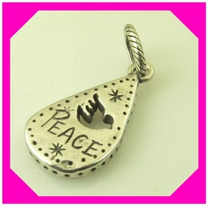 BRIGHTON ABC PEACE Silver CHARM Nwotag - Picture 1 of 2
