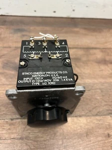 Staco Energy Type SQ1010 Variable Transformer 0-120/140V 10A - Picture 1 of 5