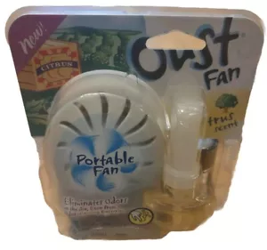 Oust Portable Fan - Citrus Scent New Old Stock - Sealed Original 2004 SC Johnson - Picture 1 of 2