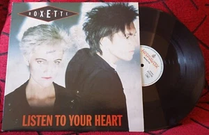 ROXETTE ** Listen To Your Heart ** 1989 SPAIN 3-TRACK 12" SINGLE - Picture 1 of 4