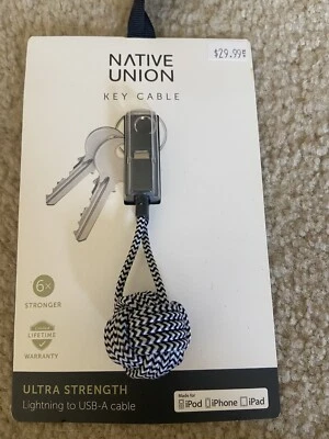 Native Union Key Cable Lightning to USB Charging Key Fob (Apple MFi Certified) - Image 1 of 2