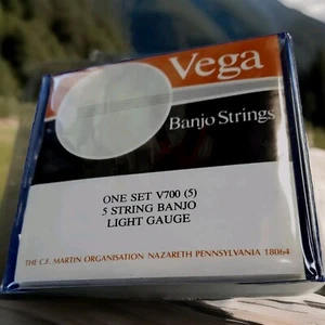 Vega  Banjo  Martin V700 Nickel Wound 5 Strings Light Gauge NOS 70/80's - Picture 1 of 11