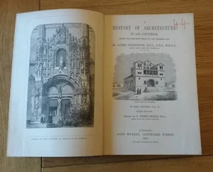 Eine Geschichte der Architektur in allen Ländern, James Ferguson, Bände 1 & 2, 1893 - Bild 1 von 1