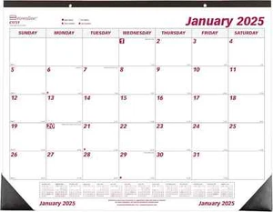 2025 Kalender Home Office Monatlich Schreibtischunterlage Kalender 17"x22" Brownline C1731-25 - Bild 1 von 16