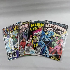 Lote de 5 Marvel Comics Edición Limitada Vision & The Scarlet Witch: #1, 2,3,6,7 1982-85 - Imagen 1 de 16
