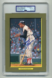 FRANK ROBINSON SUPERB GEM MINT 10 PSA/DNA SIGNED PEREZ STEELE GREAT MOMENTS - Picture 1 of 1