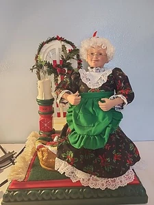 Animated Mrs Claus Christmas Holiday Creations Vintage 90s Works Paperwork - Bild 1 von 4