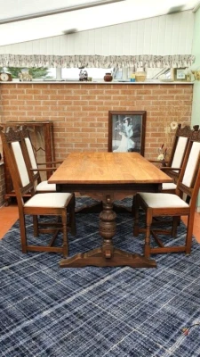 Dining Table and 4 Chairs - Image 1 of 4