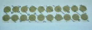 Velcro Self Adhesive Coins Dots Circles 1/2 .5" 10 Sets Hook & Loop TAN Beige - Picture 1 of 3