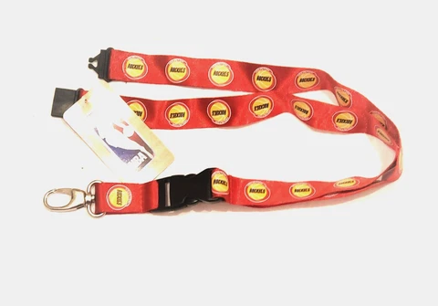 HOUSTON ROCKETS RETRO LOGO LANYARD KEYCHAIN 2 SIDED W/DETACHABLE CLIP NEW - PSG Cover
