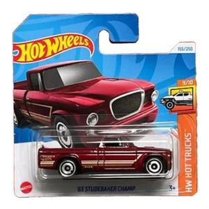 HOT WHEELS 2024 '63 STUDEBAKER CHAMP, HW Hot Trucks, SHORT CARD - Picture 1 of 1