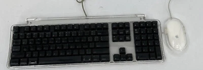 Apple Pro Keyboard M7803 USB Clear Case Tested W Apple Mouse Model 1967 - Image 1 of 4