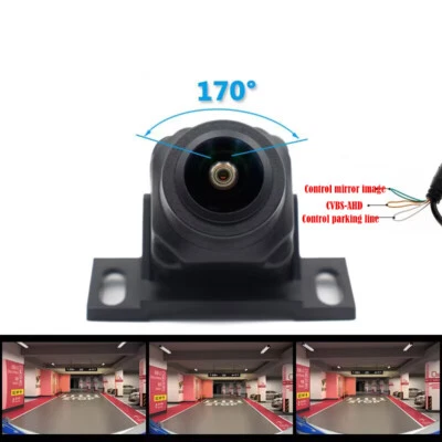 Fisheye Lens Car Rear View Reverse Backup Parking Camera Night Vision AHD/CVBS - Image 1 of 4