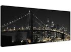 Black White Large Canvas of New York Brooklyn Bridge 1075