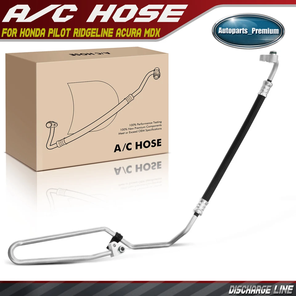 Manguera de línea de descarga de refrigerante de CA para Acura MDX Honda Pilot Ridgeline 2003-2008 Foto 1 de 4