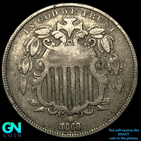 1868 Shield Nickel   #E7710 Cover