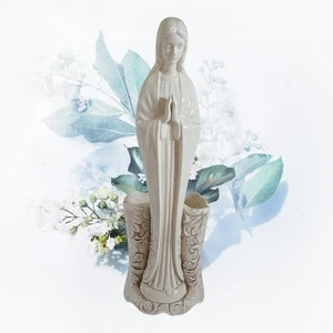 Vintage Inarco Virgin Mary Madonna Blessed Mother Planter Vase # E-4035 - MCM - Picture 1 of 11