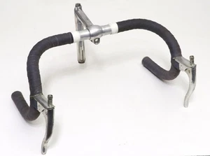 Manubrio corsa  Belleri - vintage handlebar 1950's with Balilla brake levers - Foto 1 di 9