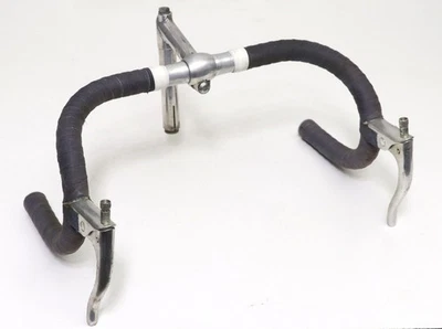 Manubrio corsa  Belleri - vintage handlebar 1950's with Balilla brake levers - Immagine 1 di 4