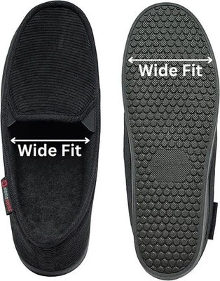 Alpine Swiss Wide Mens Slippers Steve Moccasin House Shoes Memory Foam Insole - Image 1 of 4