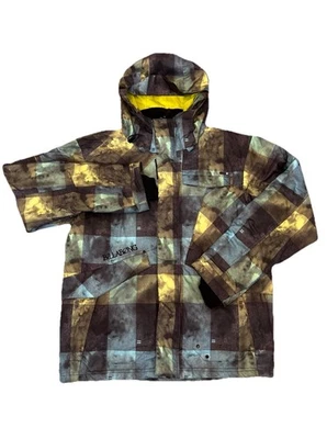 Jaqueta de esqui feminina Billabong Sorient Series xadrez impermeável snowboard tamanho médio - Imagem 1 de 4