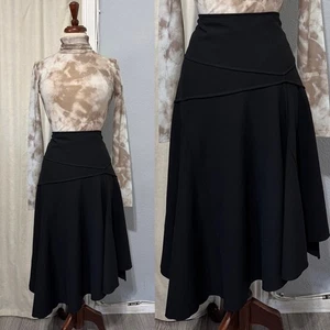 Karen Kane Damen Schwarz Asymmetrisch Midi Fit & Flare Gothic Rock Gr. XL - Bild 1 von 13