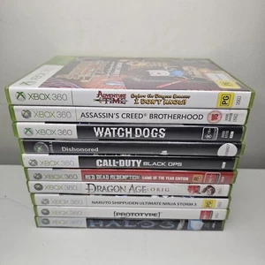 Xbox 360 Game Lot x10 Complete with Manual, Assassins Creed Red Dead COD + More - Picture 1 of 9