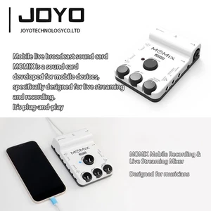 JOYO 48V Mobile Recording & Live Streaming Mixer Audio Interface Stereo XLR（OP） - Picture 1 of 10