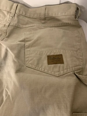 Pantalones Cortos de Pared para Hombres 38 Verde Carpintero Ripstop 10" Entrepierna Ropa de Trabajo Exterior Lona Foto 1 de 4