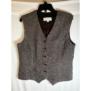 Maglione Gilet Collezione ST. JOHN 12 By Marie Grigio Cardigan Academia Old Money - Foto 1 di 6