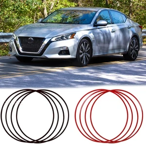 4PCS Car Wheel Hub Rim Edge Protector Guard Tire Cover For Nissan Altima SV SR - Picture 1 of 30