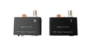 SYSTEM-S 75 Ohm Zestaw nadajników-odbiorników BNC do Cat5E Cat6 Video do AHD TVI CVI / PAL NTSC - Zdjęcie 1 z 5