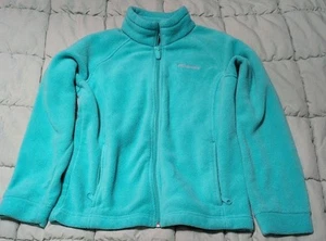 COLUMBIA SPORTSWEAR CO GIRL'S YOUTH BLUE FLEECE LINED JACKET SZ 10/12 - Picture 1 of 4